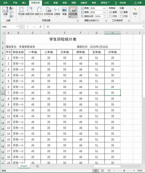 excel表头