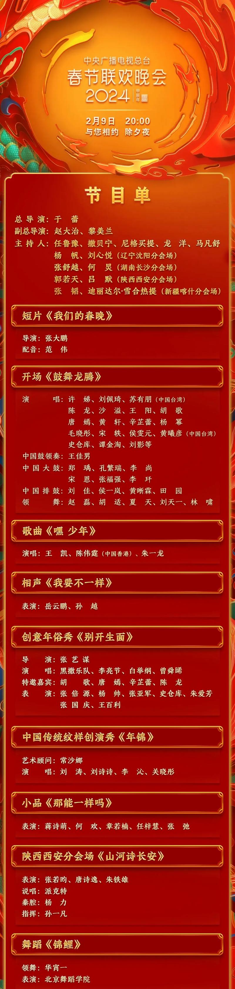 春晚节目评分